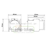 Χρονικό καθυστέρησης έναρξης KRIPAL UT-1N επαφή 1+1 χρόνος 0,1-30sec για ρελέ 5,5KW-450KW τύπου LG