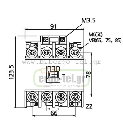 Ρελέ ισχύος KRIPAL τύπου LG UKC1-85/4 τετραπολικό 45KW 415V με πηνίο 230V 85AC3/135AC1 Ρελέ ισχύος KRIPAL τύπου LG UKC1-85/4 τετραπολικό 45KW 415V με πηνίο 230V 85AC3/135AC1