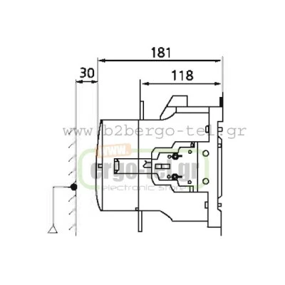 Ρελέ ισχύος KRIPAL τύπου LG UKC1-180/4 τετραπολικό 90KW 415V με πηνίο 230V 180AC3/230AC1 2+2επαφές