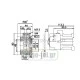 Ρελέ συνεχούς ρεύματος UKD1-12 τύπου LG KRIPAL 24VDC 5,5KW 12AC3/25AC1 επαφές 1+1