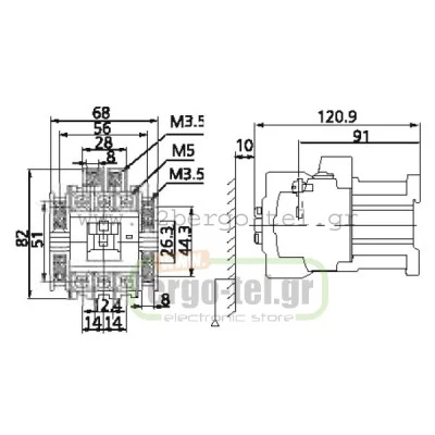 Ρελέ συνεχούς ρεύματος UKD1-40 τύπου LG KRIPAL 12VDC 18,5KW 40AC3/60AC1 επαφές 1+1 Ρελέ συνεχούς ρεύματος UKD1-40 τύπου LG KRIPAL 12VDC 18,5KW 40AC3/60AC1 επαφές 1+1