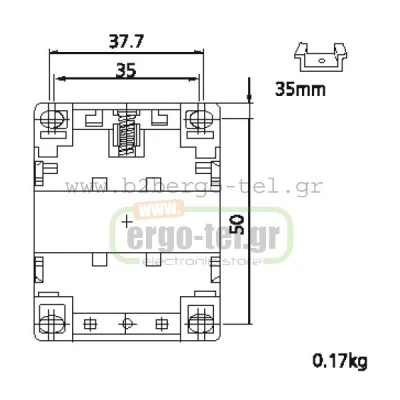 MINI ρελέ KRIPAL UKC1-9M τύπου LG με πηνίο 220/230V ισχύς 4KW 9AC3/ 20AC1 επαφή 1NO