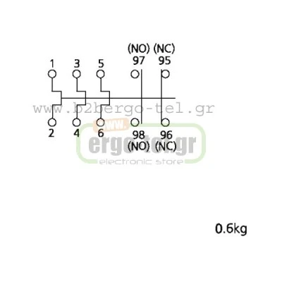 Θερμικό KRIPAL UKH-150 προστασίας κλάσης 10 από 43Α έως 65Α για ρελέ 30KW-75KW τύπου LG