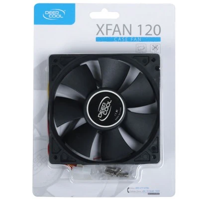 Ανεμιστήρας DEEPCOOL XFAN 120mm σε μαύρο χρώμα με χαμηλές στροφές για αθόρυβη λειτουργία