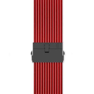 Braided καλώδιο προέκτασης τροφοδοσίας DEEPCOOL motherboard 24pin 30cm σε κόκκινο χρώμα