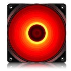 Ανεμιστήρας DEEPCOOL RF120 120mm με 4 κόκκινα LED χαμηλές στροφές ανά λεπτό για αθόρυβη λειτουργία