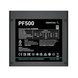 Τροφοδοτικό Η/Υ DEEPCOOL PF500 500W με πιστοποίηση 80 Plus και ενεργό PFC σε μαύρο χρώμα