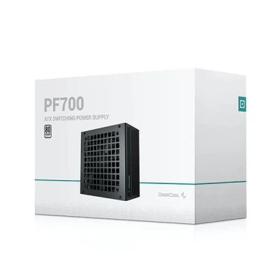 Τροφοδοτικό Η/Υ DEEPCOOL PF700 700W με πιστοποίηση 80 Plus και ενεργό PFC σε μαύρο χρώμα