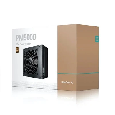 Τροφοδοτικό Η/Υ DEEPCOOL PM500D 500W με πιστοποίηση 80 Plus Gold και ενεργό PFC σε μαύρο χρώμα Τροφοδοτικό Η/Υ DEEPCOOL PM500D 500W με πιστοποίηση 80 Plus Gold και ενεργό PFC σε μαύρο χρώμα