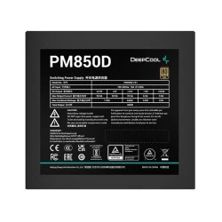 Τροφοδοτικό Η/Υ DEEPCOOL PM850D 850W με πιστοποίηση 80 Plus Gold και ενεργό PFC σε μαύρο χρώμα