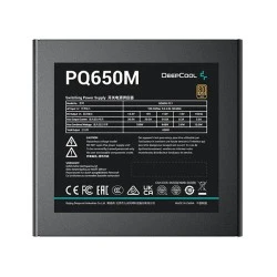 Fully modular τροφοδοτικό Η/Υ DEEPCOOL PQ650M 650W με πιστοποίηση 80 Plus Gold και ενεργό PFC