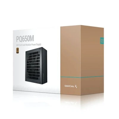 Fully modular τροφοδοτικό Η/Υ DEEPCOOL PQ650M 650W με πιστοποίηση 80 Plus Gold και ενεργό PFC