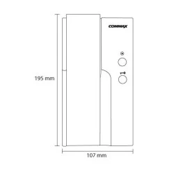 Θυροτηλέφωνο COMMAX DP-4VHP 4 καλωδίων με χειρολαβή και δυνατότητα ενδοσυνεννόησης