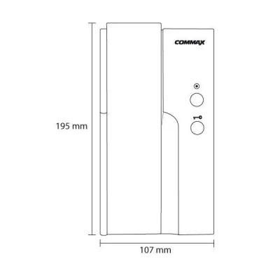 Θυροτηλέφωνο COMMAX DP-4VHP 4 καλωδίων με χειρολαβή και δυνατότητα ενδοσυνεννόησης Θυροτηλέφωνο COMMAX DP-4VHP 4 καλωδίων με χειρολαβή και δυνατότητα ενδοσυνεννόησης