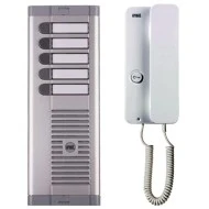 Ολοκληρωμένο σύστημα θυροτηλεφώνου URMET 925/105 με θυροτηλέφωνα για 5 διαμερίσματα καλωδίωσης 4+Ν