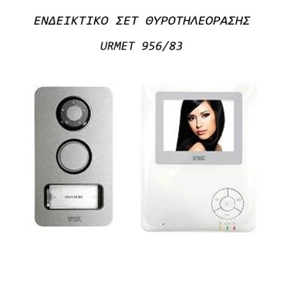 Έγχρωμη θυροτηλεόραση URMET 956/85 με οθόνη 4   2 καλωδίων για σετ URMET 956/81, 956/83, 956/94