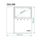Έγχρωμη οθόνη COMMAX CDV-43KM 4 καλωδίων 4,3   με μνήμη και δυνατότητα καταγραφής video