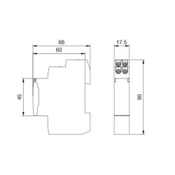 Xρονοδιακόπτης ράγας αναλογικός ORBIS UNO QRD 16A 250V με εφεδρεία