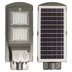 Ηλιακό φωτιστικό δρόμου LED SMD με ανιχνευτή κίνησης 40W ψυχρό φως 6000k στεγανό IP65