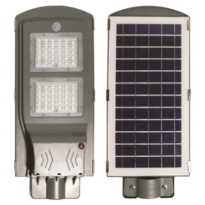 Ηλιακό φωτιστικό δρόμου LED SMD με ανιχνευτή κίνησης 40W ψυχρό φως 6000k στεγανό IP65