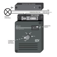 Ρυθμιστής φωτισμού - DIMMER ΕD-2 μαύρο 230V 2,5KW ωμικών φορτίων επιτοίχιος