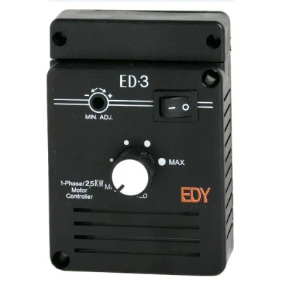 Ρυθμιστής στροφών κινητήρων ΕD-3 μαύρο 230V 2,5KW με προρύθμιση ελάχιστων στροφών