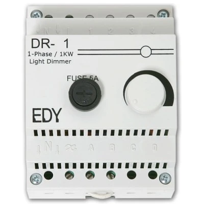 Ρυθμιστής φωτισμού DR-1 230V 1KW ράγας τοπικού χειρισμού ωμικών φορτίων(δέχεται διακόπτη ON-OFF)