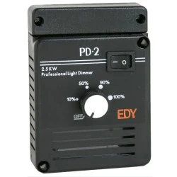 Ρυθμιστής φωτισμού- DIMMER PD-2 μαύρο 230V 2,5KW επαγωγικών/ωμικών φορτίων με SOFT START