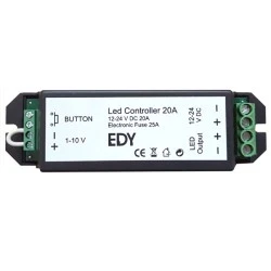 Dimmer LED CONTROLLER 20A για λάμπες και προβολείς LED 12 ή 24 V DC