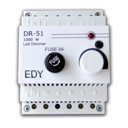 Ρυθμιστής φωτισμού - DIMMER ράγας DR-51 230V 1KW με OPTOCOUPLER για λάμπες LED