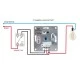 Ρυθμιστής φωτισμού - Dimmer DM-4 χωνευτός 3 έως 1000W γενικής χρήσης με πατητό διακόπτη ON/OFF