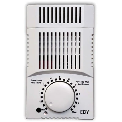 Ρυθμιστής φωτισμού-Dimmer PD-1300W επιτοίχιος 230V για λάμπες LED Dimmable και ωμικά/χωρητικά φορτία