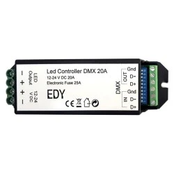 Led Controller DMX 20A 12 ή 24V DC με πρωτόκολλο επικοινωνίας DMX512
