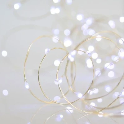200 mini led λαμπάκια σε σειρά 7500-8500K λευκό φως 4.5V με ασημί καλώδιο χαλκού IP44 επεκτεινόμενα 200 mini led λαμπάκια σε σειρά 7500-8500K λευκό φως 4.5V με ασημί καλώδιο χαλκού IP44 επεκτεινόμενα