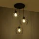 Φωτιστικό DAZLA Vintage κρεμαστό με πλέγμα τρίφωτο 3xE27 μαύρο μέταλλο με διάσταση Μ32xΠ32xΥ70cm Φωτιστικό DAZLA Vintage κρεμαστό με πλέγμα τρίφωτο 3xE27 μαύρο μέταλλο με διάσταση Μ32xΠ32xΥ70cm