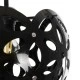 GloboStar® DOMINIC 202-0031 Μοντέρνο Κρεμαστό Φωτιστικό Καπέλο Μονόφωτο 1 x E27 IP20 Μαύρο Πλαστικό - Μ30 x Π30 x Υ70cm