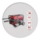 Γεννήτρια βενζίνης MIYAKE HZB 6500 E3 6,5kVA τριφασική με μίζα και πτυσσόμενα χερούλια μεταφοράς