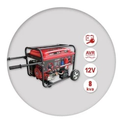 Γεννήτρια βενζίνης MIYAKE HZB 8000 E3 8kVA 16Hp 8kVA τετράχρονη τριφασική με μίζα
