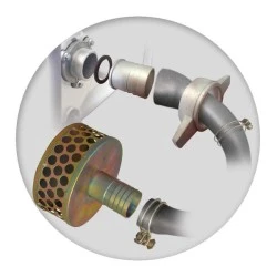 Βενζινοκίνητη αντλία MIYAKE BA 50-32T 2  x2   λυμάτων με φτερωτή ανοικτού τύπου & φίλτρο αναρρόφησης
