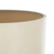 GloboStar® RALPH 203-0039 Vintage Επιτοίχιο Φωτιστικό Απλίκα Μονόφωτο 1 x E27 IP20 Χρυσό Μέταλλο με Λευκό Ύφασμα - Μ22 x Π29 x Υ30cm