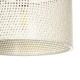 GloboStar® CLAIRIE 203-0137 Μοντέρνο Κρεμαστό Φωτιστικό Καπέλο Μονόφωτο 1 x E27 IP20 Λευκό Ύφασμα - Μ30 x Π30 x Υ93cm