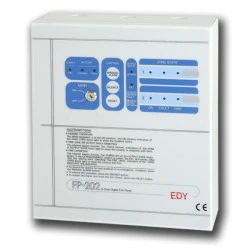 Πίνακας πυρασφάλειας 2 ζωνών ελέγχου 24V ψηφιακής τεχνολογίας για κτήρια EDY FP-202