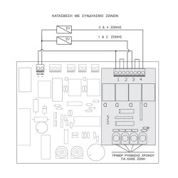 Πλακέτα για τους πίνακες FP-404,FP-412 & FP-424 με TIMER & RELAY εξόδου κατάσβεσης EDY FP-404 TIMER