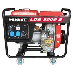 Γεννήτρια πετρελαίου MIYAKE LDE 8000E ανοιχτού τύπου 12Hp 8kVA 220V με μίζα και μπαταρία