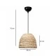 Φωτιστικό κρεμαστό καμπάνα MEKA Boho μονόφωτο 1 x E27 IP20 μπεζ Rattan με διάσταση Μ30 x Π30 x Υ25cm Φωτιστικό κρεμαστό καμπάνα MEKA Boho μονόφωτο 1 x E27 IP20 μπεζ Rattan με διάσταση Μ30 x Π30 x Υ25cm