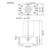 Βάση για ρελέ 8 ποδιών CARLO GAVAZZI ZPD8A