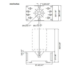 Βάση για ρελέ 8 ποδιών CARLO GAVAZZI ZPD8A