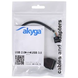 Καλώδιο / Αντάπτορας AKYGA AK-CA-28 USB 3.0 19pin αρσενικό σε USB 2.0 10pin θηλυκό