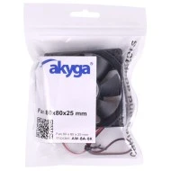 Ανεμιστήρας Η/Υ AKYGA AW-8A-BK 80mm 37 m3/ h αθόρυβος max. 25 dB
