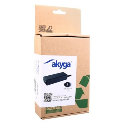 Τροφοδοτικό AKYGA AK-ND-57 για laptop Dell 19,5V 6,7A 130W βύσμα 7.4x5mm με προστασία από υπέρταση